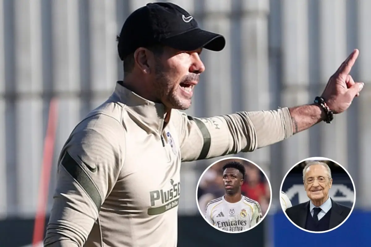 Diego Simeone pide disculpas a Florentino Pérez y Vinícius Júnior.