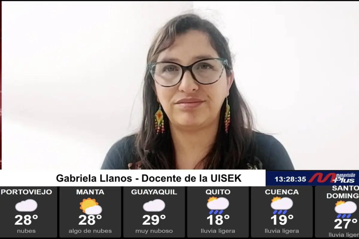 Gabriela Llanos, docente de la Facultad de Ciencias de la Salud de la UISEK, abordó las causas de la depresión y las formas de acompañar a quienes la padecen.