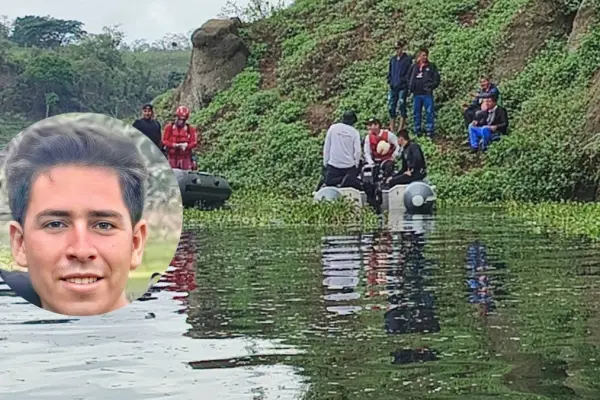 Hallan cuerpo de uno de los estudiantes de la UTM que naufragó en la represa de Río Grande de Chone, Manabí. ,