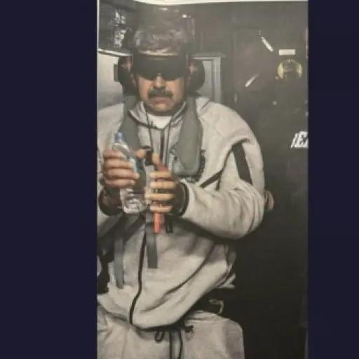 El presidente estadounidense Donald Trump publica la primera foto de Nicolás Maduro como detenido