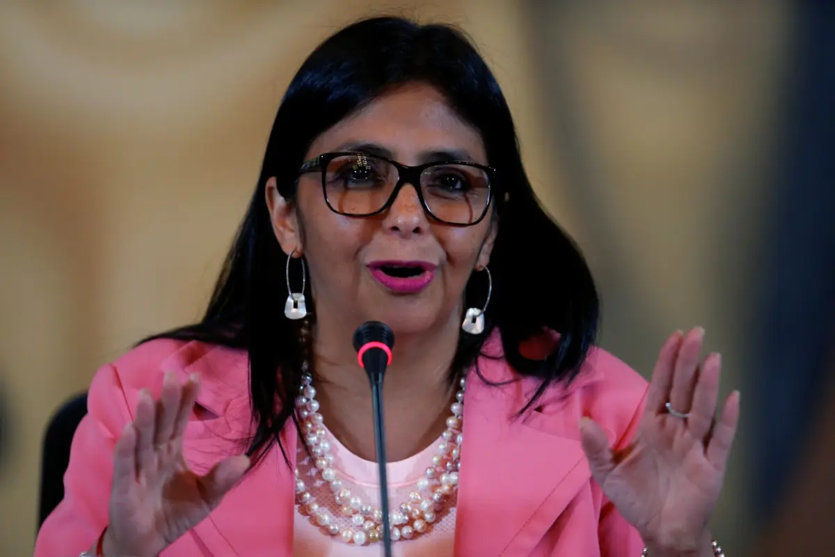 Delcy Rodríguez, vicepresidenta de Venezuela. 