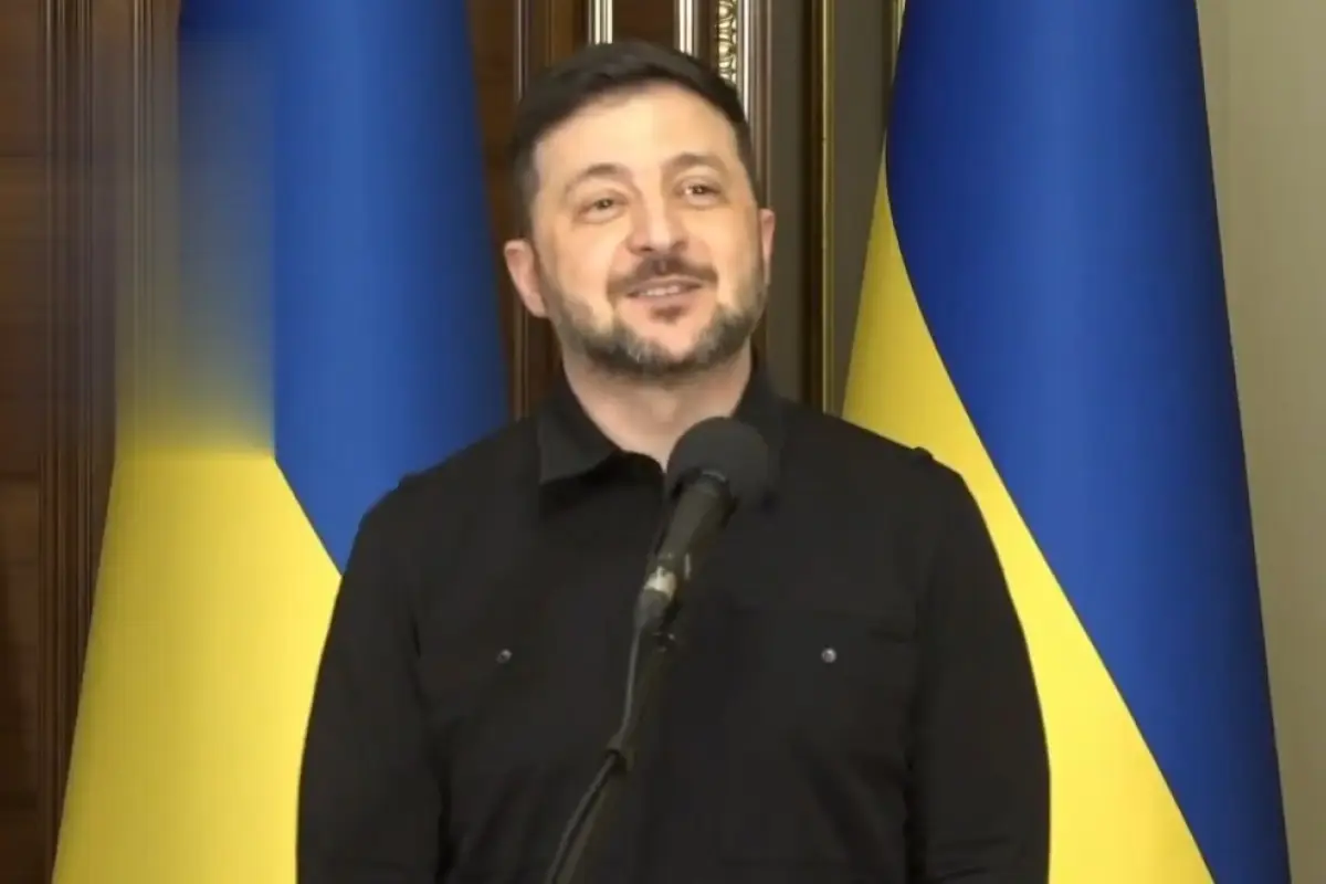 El presidente de Ucrania, Volodimir Zelenski, manifestó su postura sobre la detención de Nicolás Maduro durante una rueda de prensa en la capital, Kiev