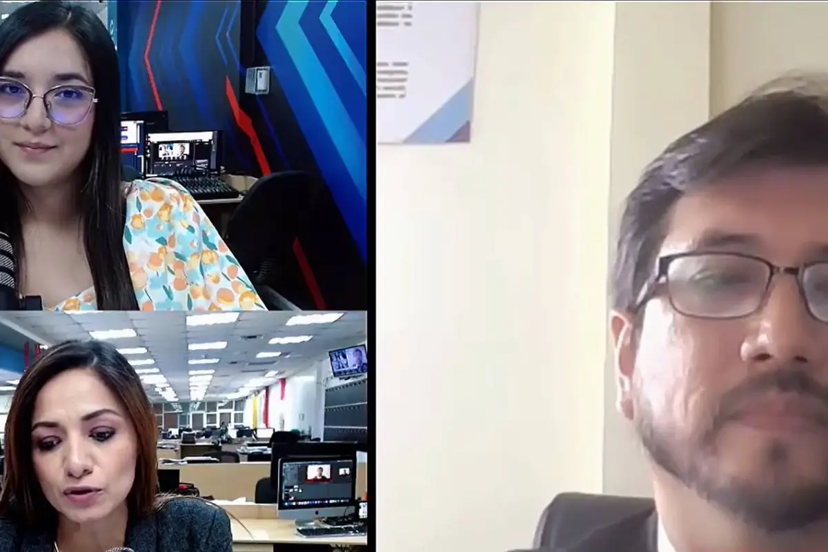 El analista económico Jorge Calderón, en una entrevista de Manavisión Plus. 
