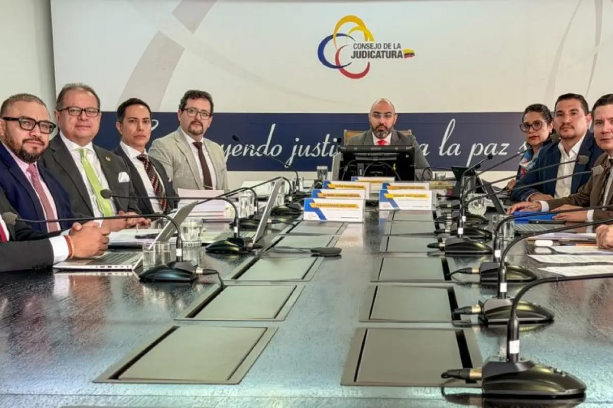 Fotografía de la sesión extraordinaria 001-2026, realizada el 6 de enero de 2026 en el Consejo de la Judicatura. FOTO: Consejo de la Judicatura