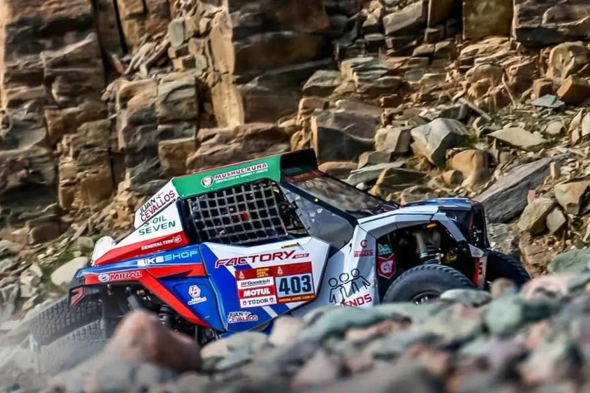 Sebastián Guayasamín termina  la quinta etapa en el puesto 16 y está en el 18 en la clasificación general en el Rally Dakar. 2026 en SSV