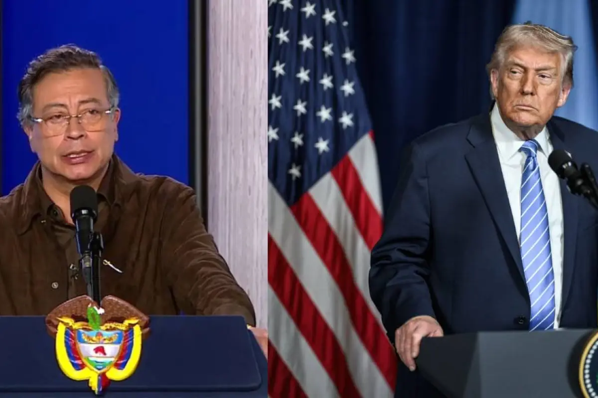 Los presidentes de Colombia y Estados Unidos 