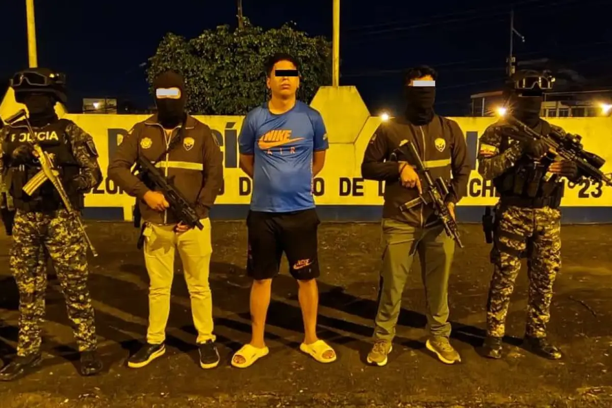 Uno de los detenidos por la Policía Nacional., Cortesía Policía Nacional