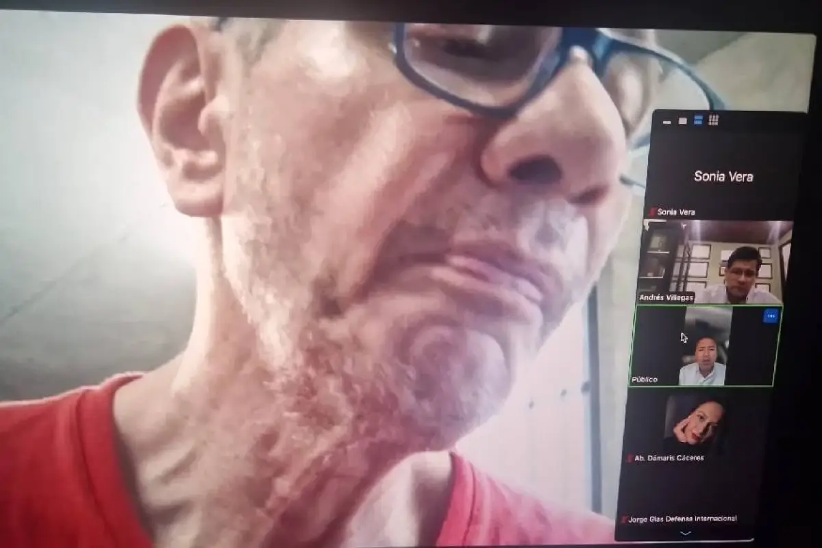 Jorge Glas se encuentra detenido en la cárcel del Encuentro, en la provincia de Santa Elena-., Foto: Captura de pantalla