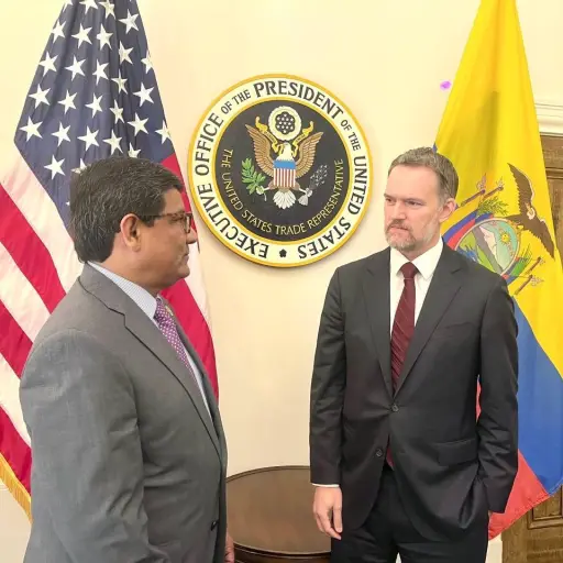 Ecuador y Estados Unidos firman histórico acuerdo de comercio recíproco