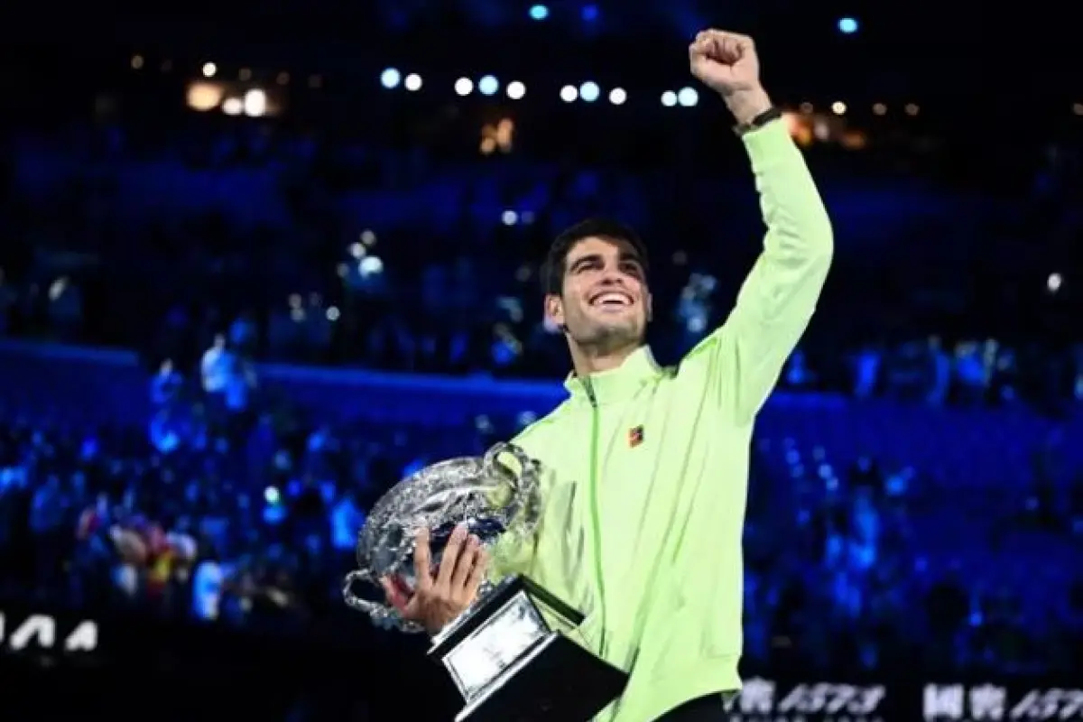 El tenista español Carlos Alcaraz ganó el primer Grand Slam de la temporada 2026., Europa Press