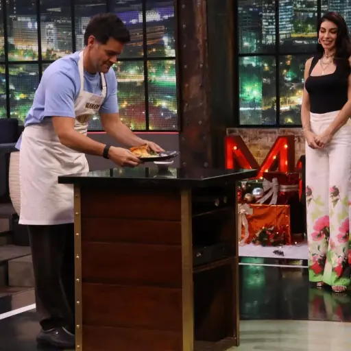 Carlos Luis Andrade gana el reto de ventaja con una tonga manabita en MasterChef Celebrity Ecuador 3