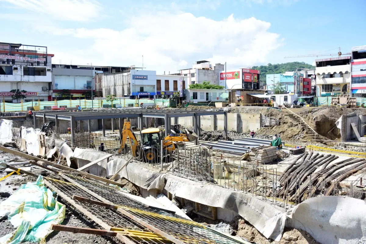 Desde la calle Ricaurte, ya se puede ver el avance de la obra., El Diario