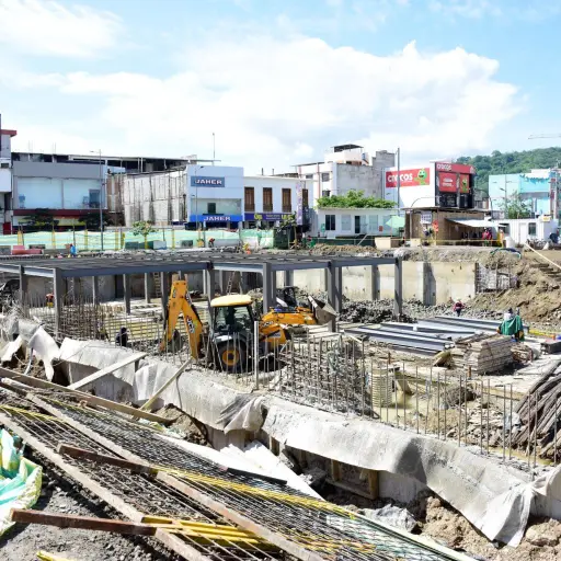 La colocación de la estructura metálica, marca avance en la Plaza Memorial San Gregorio
