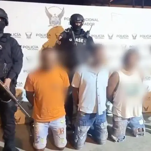 Desarticulan banda de extorsionadores en Esmeraldas