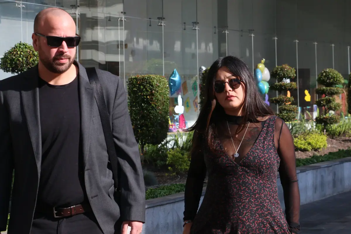 Quito, martes 10 de febrero del 2026. Ingreso de Amanda Villavicencio a la Unidad Judicial Norte, por el caso magnicidio de su padre., API/Rolando Enríquez.