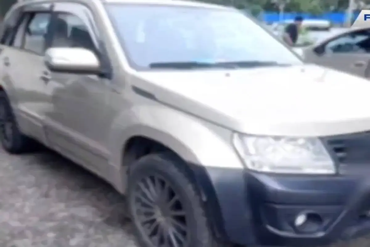 Uno de los vehículos que fue recuperado durante el operativo., Captura de video
