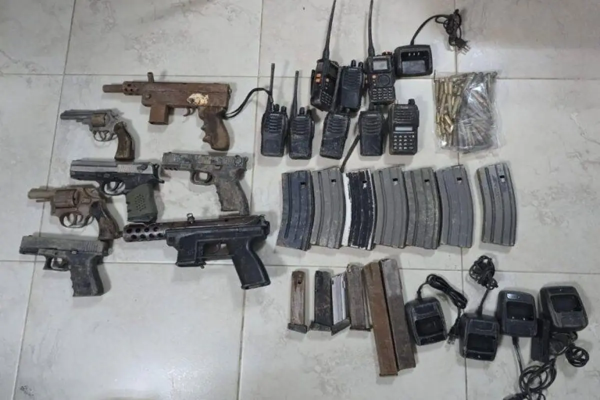 Las armas incautadas entraron en un proceso de análisis para determinar la posible utilización en otros delitos., Cortesía