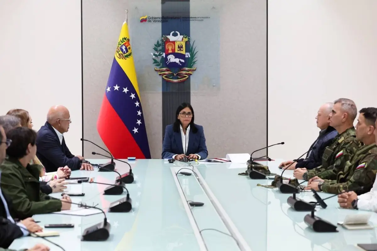Delcy Rodríguez anunció un encuentro con el presidente de Colombia para dialogar de seguridad, economía y energía, Europapress