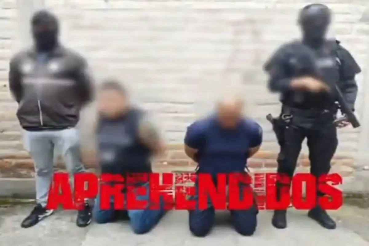 Los sospechosos enfrentan cargos por el delito de extorsión., Captura de video