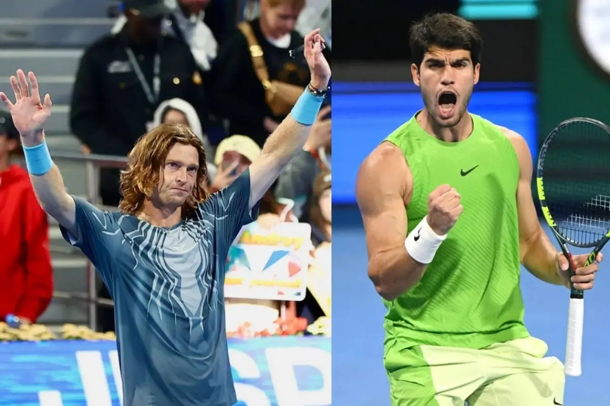 Andrey Rublev se medirá a Carlos Alcaraz en una de las semifinales 
