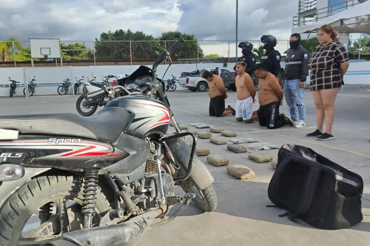 Los detenidos usaban la fachada de delivery para transportar la droga en Manta, La Marea
