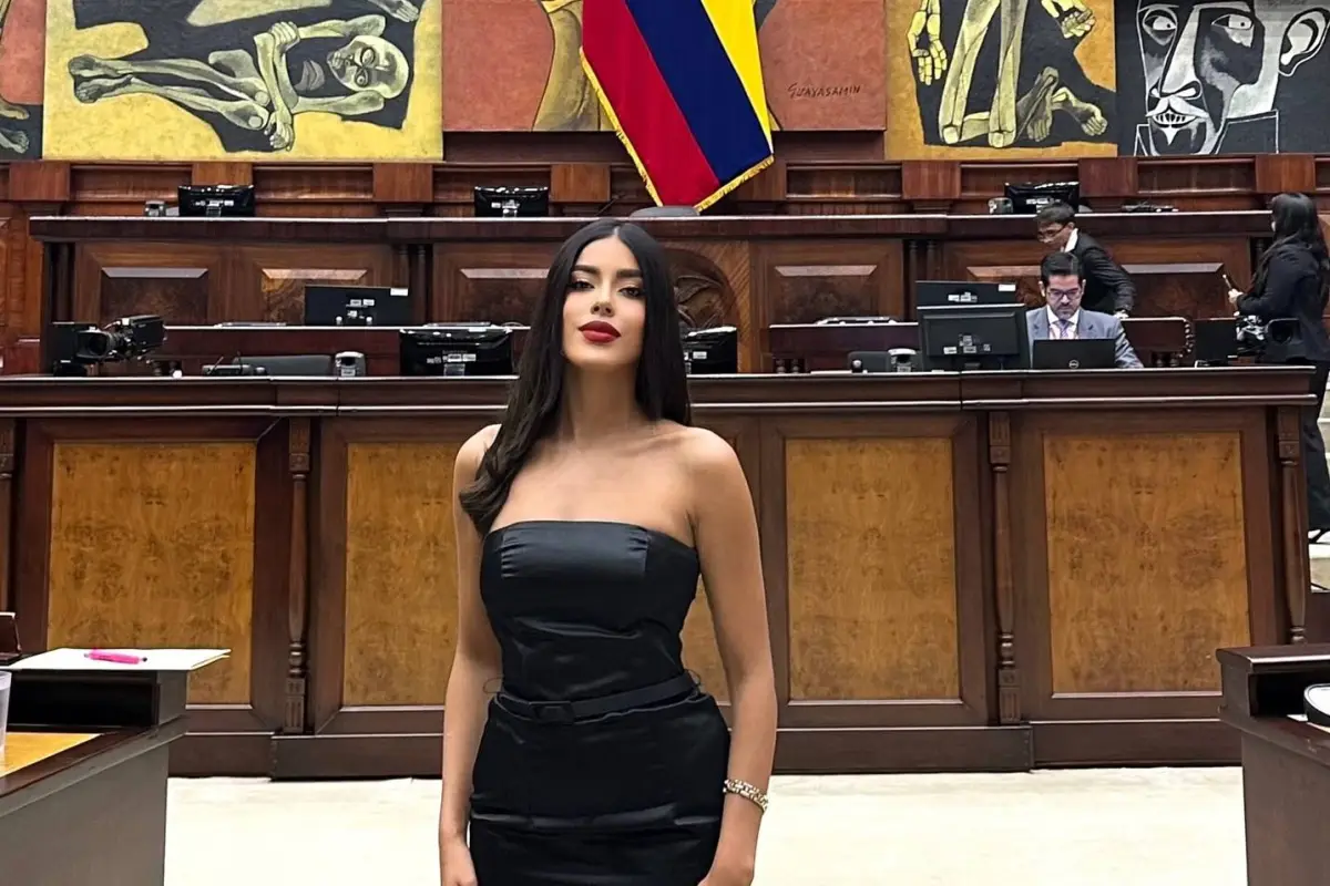 Luciana Zapata Albán toma posesión temporal en la Asamblea. , Instagram: lucianasalome_oficial