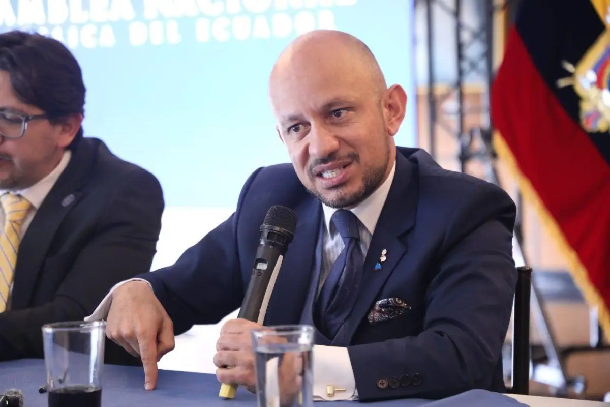 El asambleísta de ADN, Andrés Castillo, fue suspendido por 30 días. , X: @SoyCastillo593