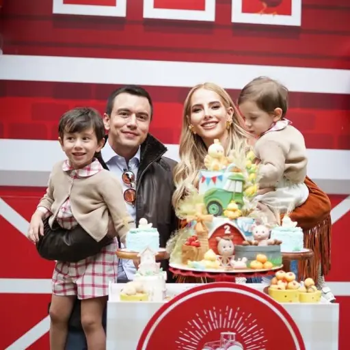 Así fue el cumpleaños de Furio, el hijo de Lavinia Valbonesi y Daniel Noboa, presidente de Ecuador