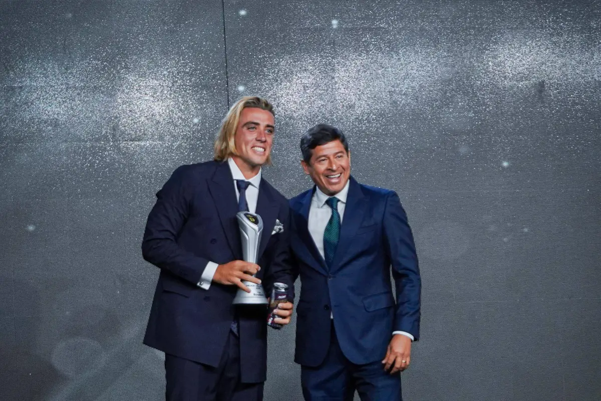 Claudio Spinelli en la gala de la LigaPro, cortesía