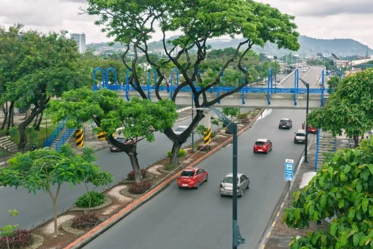 Paso Peatonal en  la Avenida Kennedy, Municipio de Guayaquil