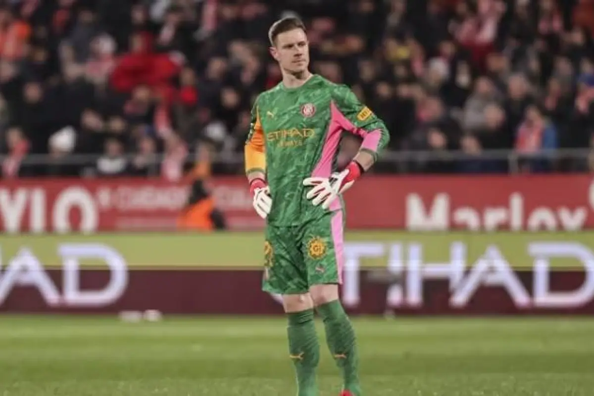 Marc-André ter Stegen, en un partido con el Girona FC., Europa Press.