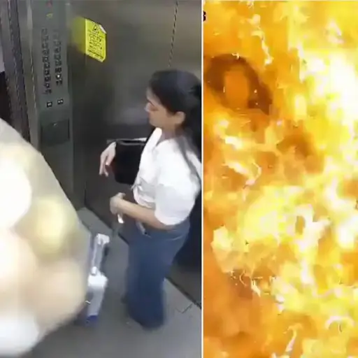 Explosión de globos con gas en un ascensor deja tres heridos en Mumbai