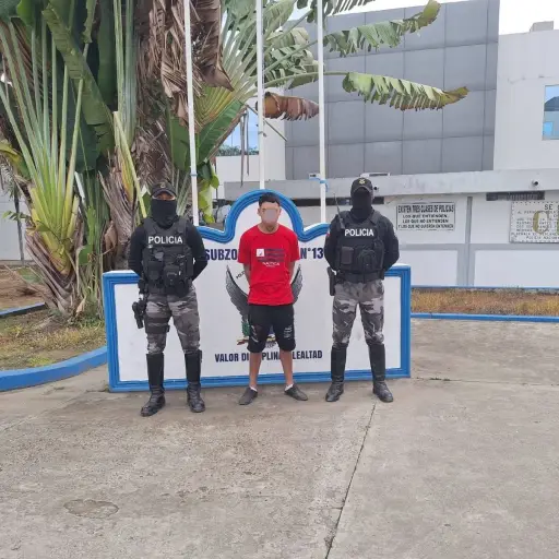 Detenido tercer sospechoso en brutal asesinato de tres guayaquileños en Picoazá, incluyendo dos menores de edad.