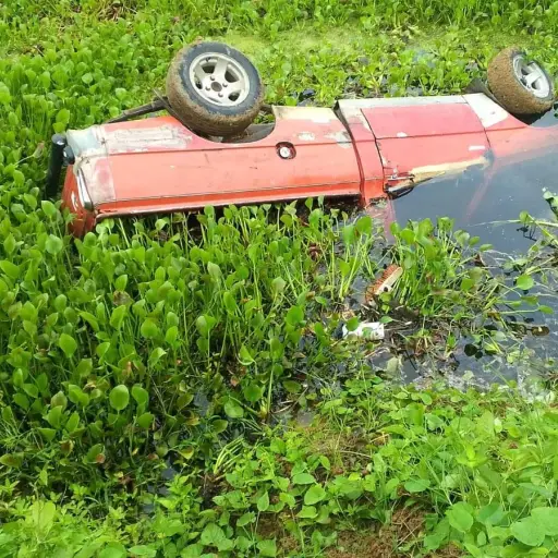 Trágico accidente: hombre pierde la vida al volcar su vehículo en una ciénaga en Canuto