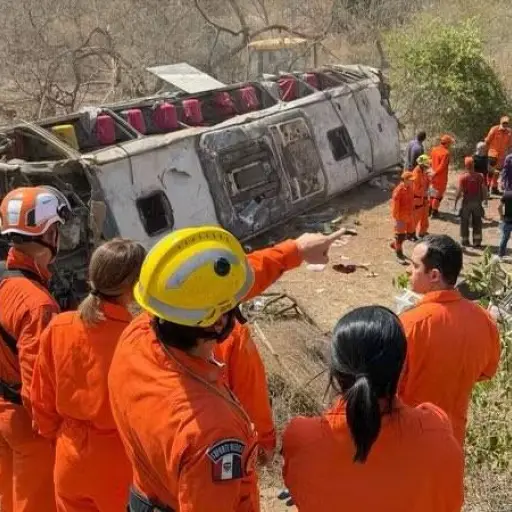 Tragedia vial en Brasil: Volcamiento de un bus deja 15 fallecidos en ruta religiosa