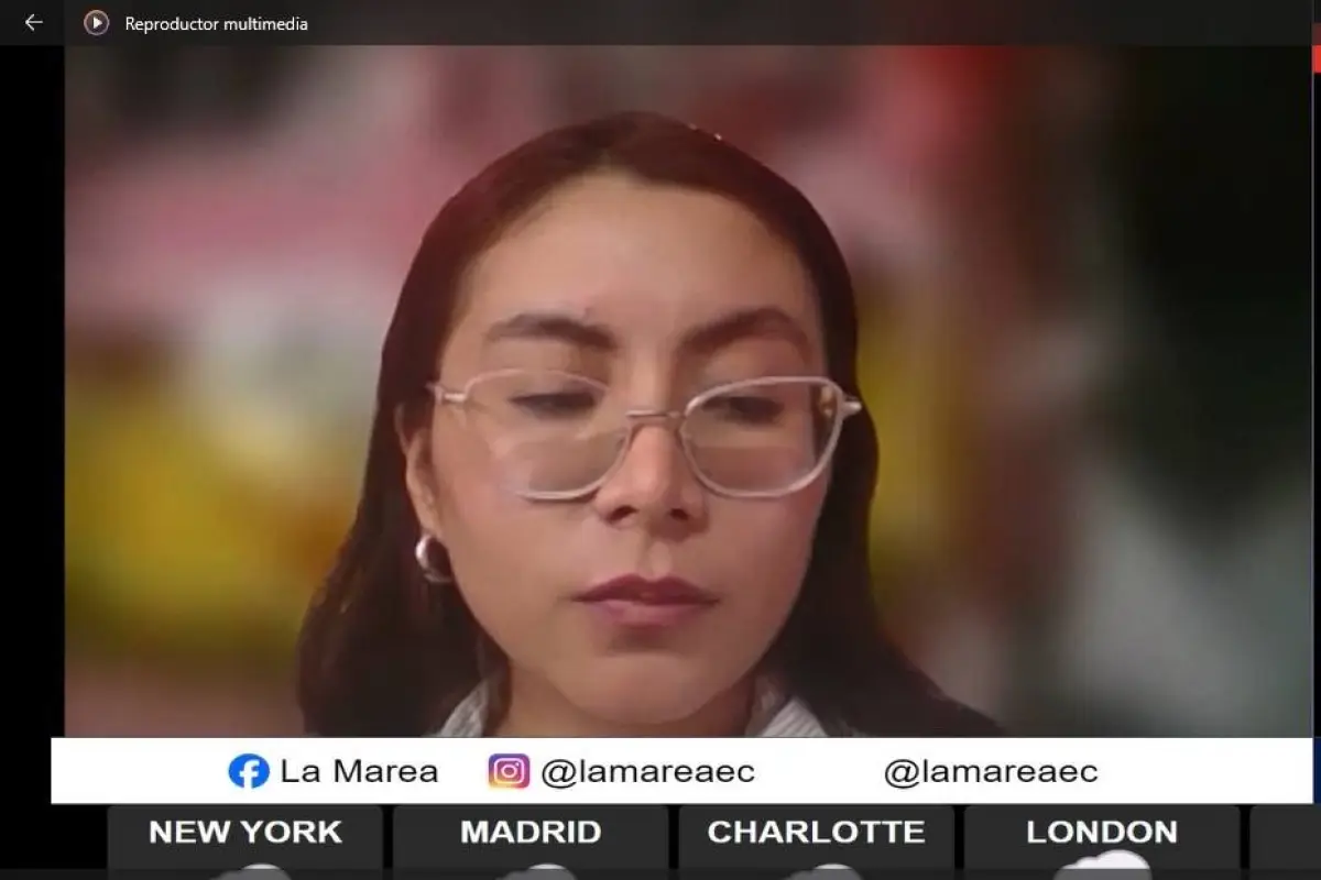 La asambleísta de ADN, Nathaly Farinango, Manavisión Plus