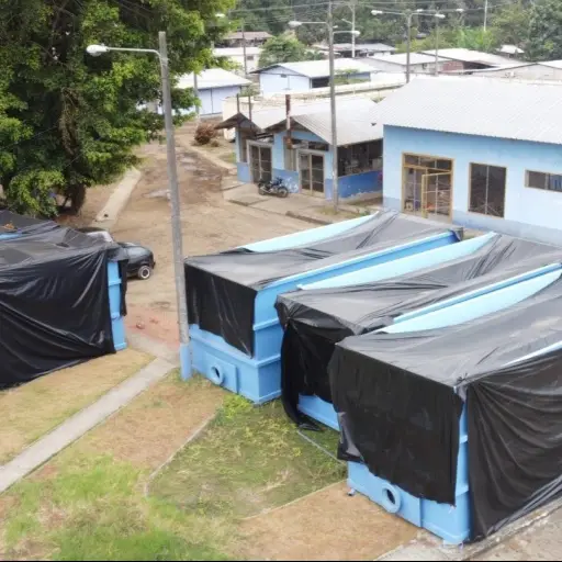 Repotenciación hídrica en Jipijapa: colocan presedimentadores para mejorar la calidad del agua