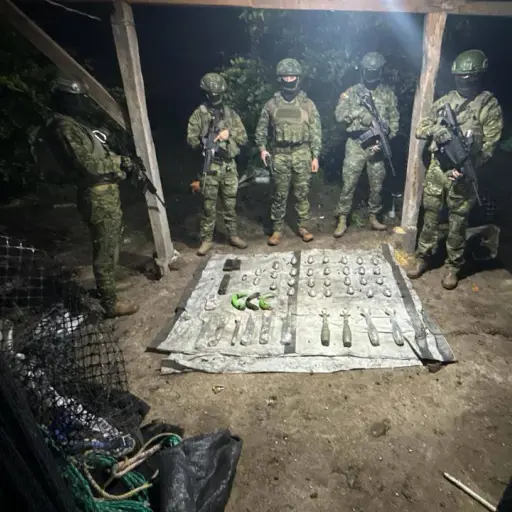 Operación precisión: Ejército incauta granadas y otros explosivos de alto poder en Portoviejo