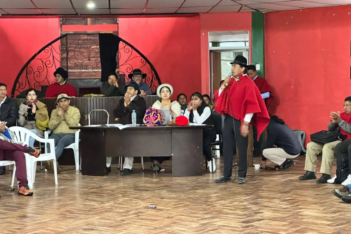 Iza confirmó que varias organizaciones respaldarán la revocatoria., X Leonidas Iza.