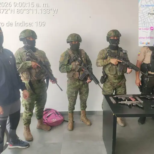 Pedernales: Ejército incauta armamento artesanal cerca del terminal terrestre