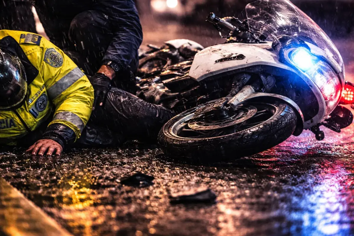El policía resultó herido pero sin consecuencias fatales., Referencial- generada con Inteligencia Artificial