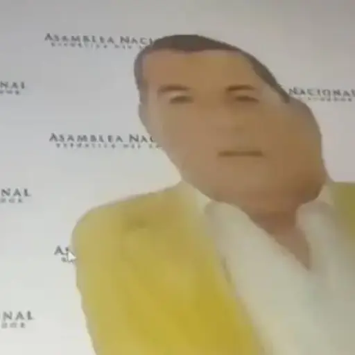 Asambleísta Jorge Chamba usa dibujo para simular presencia en sesión virtual  