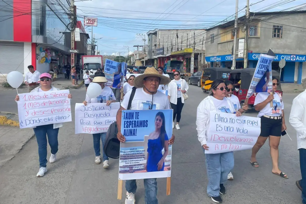 Los familiares y amigos de Alina Pihuave han realizado marchas para pedir a las autoridades resultados en la búsqueda., Redes
