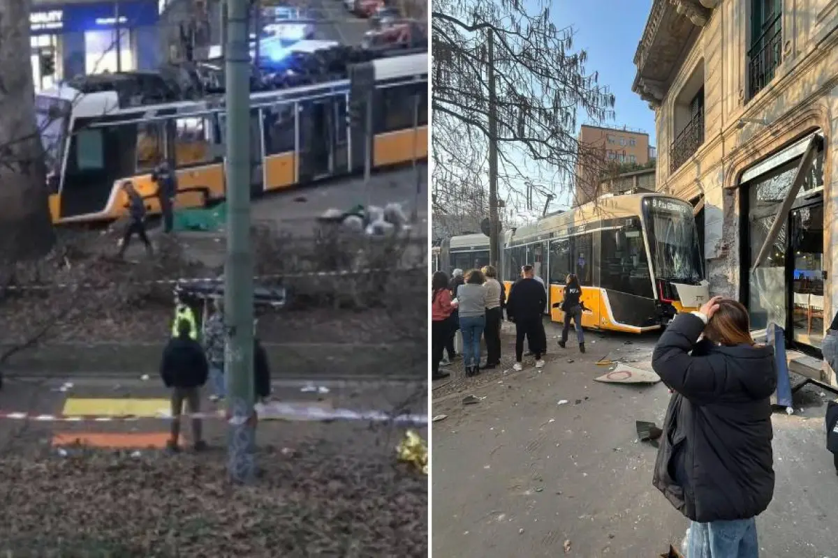El accidente del tranvía se dio la tarde de este viernes (hora de Italia). 