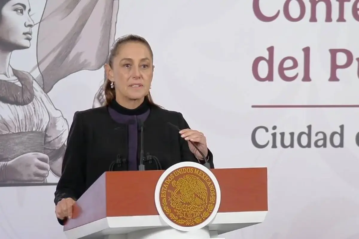 La presidenta de México, Claudia Sheinbaum durante una de sus conferencias de prensa