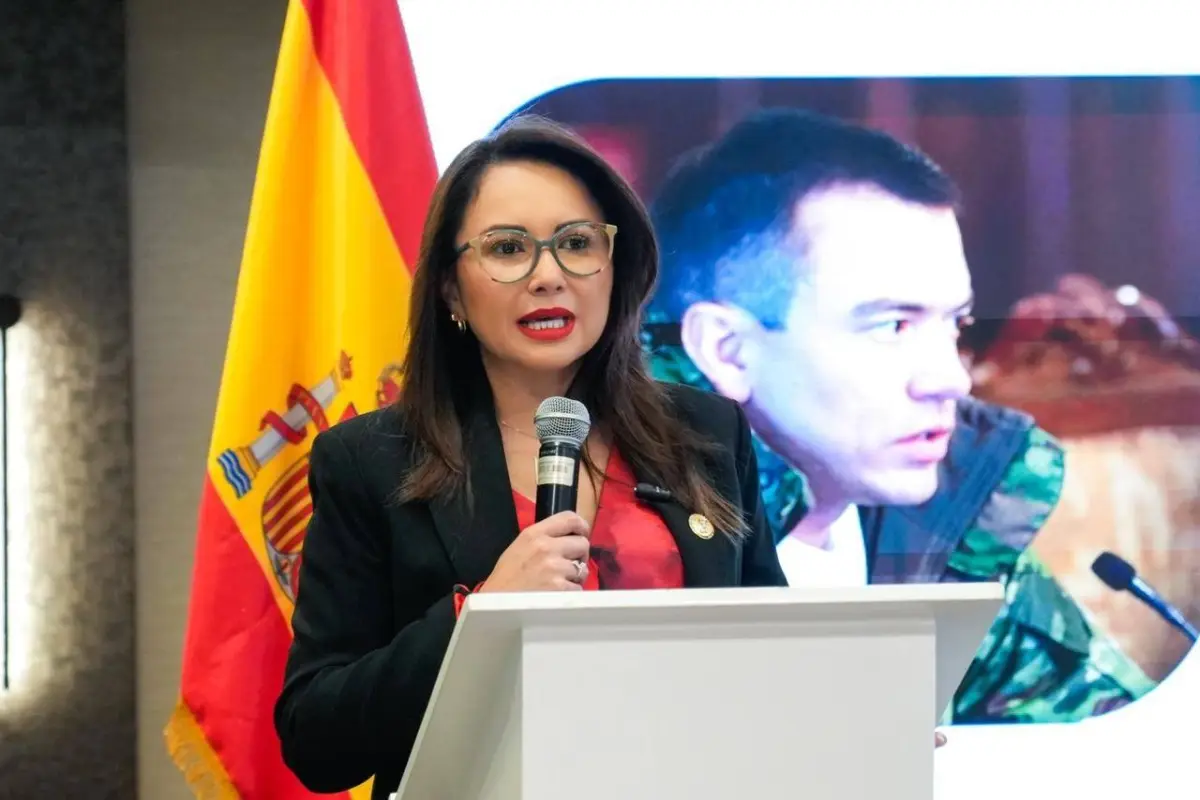 La ministra de Gobierno, Nataly Morillo. , X: @MinGobiernoEc