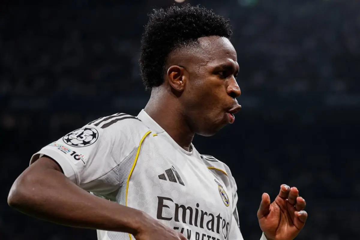 Vinicius Juniors, delantero brasileño, le dio la victoria a Real Madrid ante Benfica.
