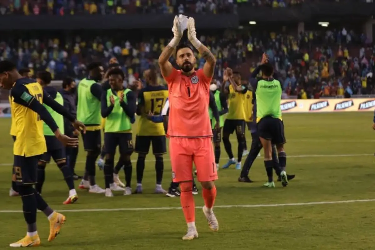 Hernán Galíndez es el arquero titular de la Selección de Ecuador. 