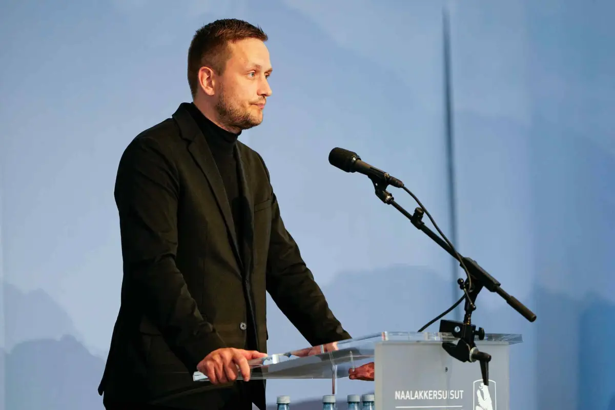 Primer ministro de Groenlandia, Jens-Frederik Nielsen.