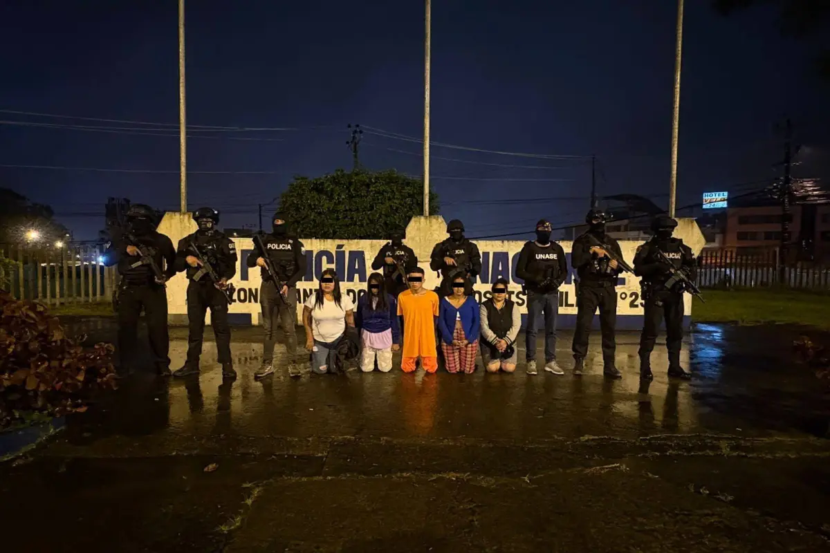 Entre los detenidos se encuentra un reo que registra 10 capturas anteriores., Policía Nacional